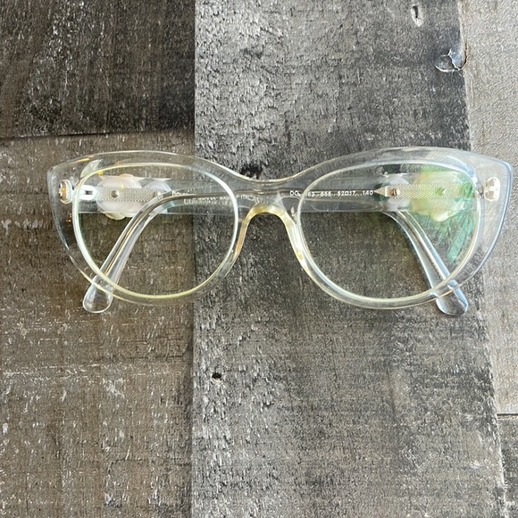 Vintage Dolce&Gabbana clear eyeglasses with case